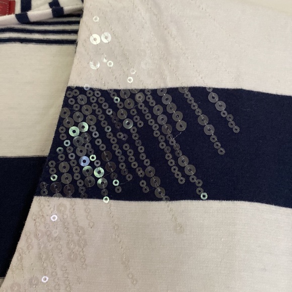 One.September Navy and white stripe top - Picture 3 of 3